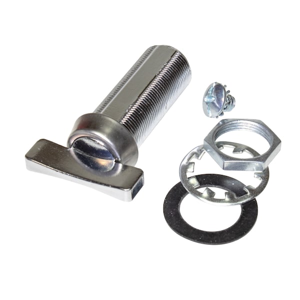 Global Cam Lock, Thumb Turn, 1-3/4in Barrel, Stainless, Connecting Screw And Nut. Blade/Cam Not Included CLTT-134-SS - main